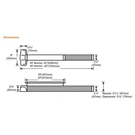 Von Duprin 99EO Panic Rim Exit Device 4' - Central Security