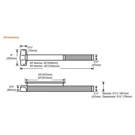 Von Duprin 99EO Panic Rim Exit Device 4' - Central Security