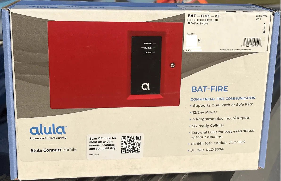 Alula BAT - Dual Path Commercial Fire Alarm Communicator IP/Cellular - Central Security