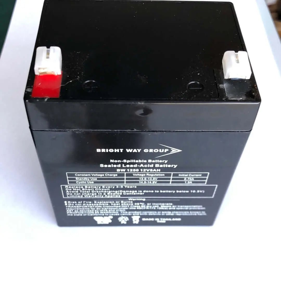 Battery Security System Standard Size 12V 5 Amp Hour - Central Security