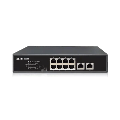 LTS 8 Port POE Switch with 2 Port Uplink VSPOE - SW802 - Central Security