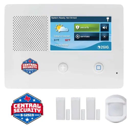 Wireless Alarm Starter Kit – panel, keypad, sensors