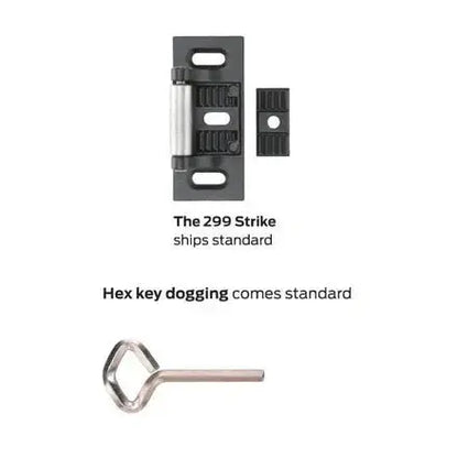 Von Duprin 99EO Panic Rim Exit Device 4' - Central Security