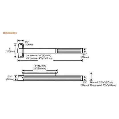 Von Duprin 99EO Panic Rim Exit Device 4' - Central Security